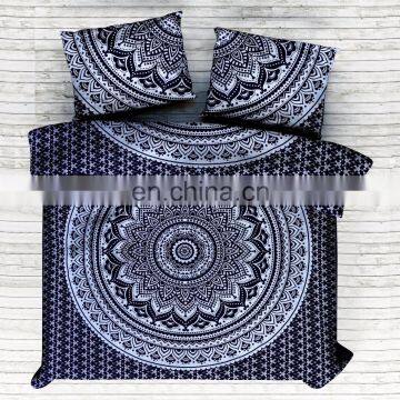 California King Size Indian Ombre Mandala Duvet Doona Cover Bedding Blanket Quilt Cover Comforter Set