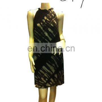 Wholesales fashion women Sleeveless turtleneck dress.