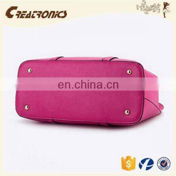 CR USA Market Expert Recommend pu Leather Material Large-capacity Zipper Rose Red Colors New Fashion Leather Clutch Bag photo-2