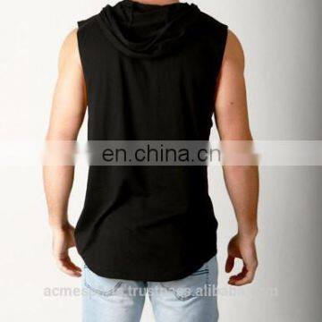 Gym Singlets With Hood / Fashion Gym Stringers photo-3