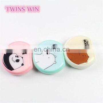 England 2018 Hot Sale Stock Design Round Shaped Cartoon Cute Animal Plastic Eye Glasses Case Box Custom Print With Logo photo-2
