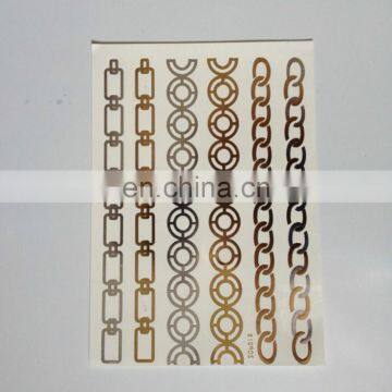 Custom Metallic Temporary Tattoo Sticker