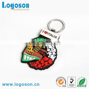 2017 New Souvenir PVC Rubber Key Chain