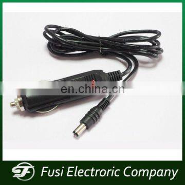 12V Car Charger With Spiral Cable To Cigarette Lighter Socket with DC plug