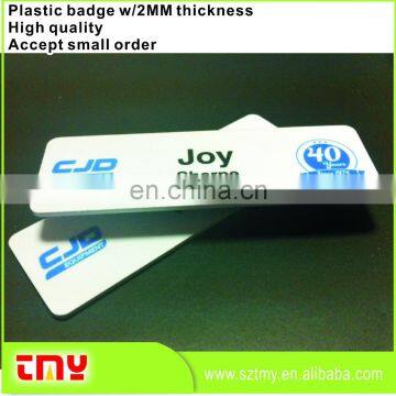 Custom Hot Sale Hard Plastic Name Badge With Lapel Pin photo-4