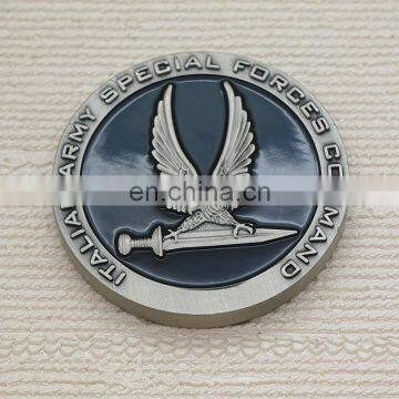 High quality metal special force pantone antique coin