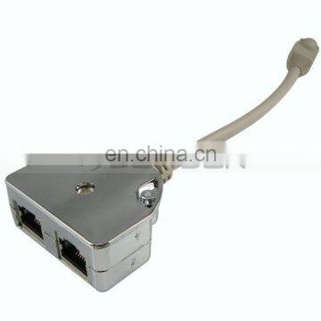 Computer Hub Splitter 2 Port 8P8C RJ45 Network Connector Cable