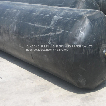 inflatable culvert rubber balloon used for concrete pipe, rubber balloon for making concrete gutter