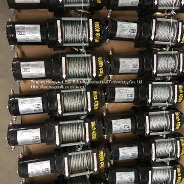 Car Winch for Auto and Self-help With 4000lbs and DC12V/24V and Remote Control photo-4