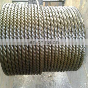 High Strength Aisi304 316 6x19 1x19 7x7 6x19 Stainless Steel Wire Rope 10mm 12mm Price per Meter photo-3