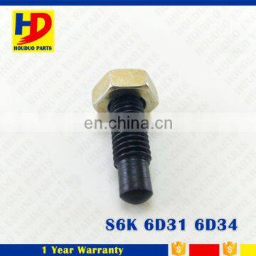 S6K Valve Adjusting Bolt For Diesel Engine