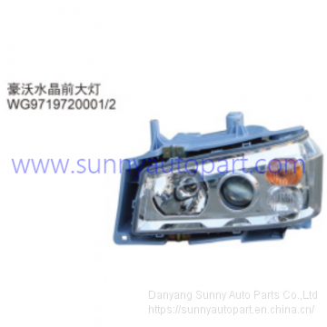 Hot Sell Sinotruk Truck Body Part Headlamp for HOWO 07 WG9719720001/2