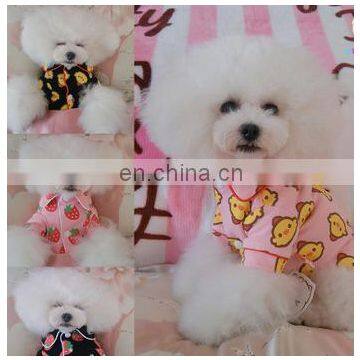 Pet Dog Cat Pajamas Soft Pet Apparel Dog Cloth Strawberry Chicken Pattern Homewear Sleepwear Occident photo-3