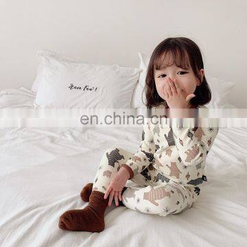 4196/High Quality Warm Winter Skin-frienndly Cozy Animal Kids Pajamas Bedroom Sets photo-2