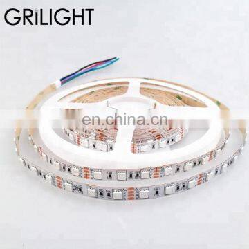 rohs 5050 3 led light rgb led light 10mm white/black PCB led flexible led strip