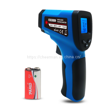 Cheerman FC8380H handy digital industrial Infrared Thermometer  gun shap thermometer Emissivity adjustable