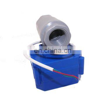 BSP CWX-60P DN15 1/2" Dn20 3/4" Two Way 12v Plastic Pvc Motorized Valve for Water photo-4