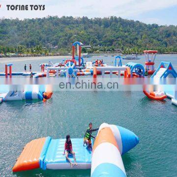 adult floating inflatable water park island for sale