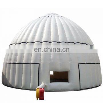 Outdoor LED Air Large Globe Exhibition Small Sealed Dome House Glamping Large White Sphere Inflatable Dome Igloo Tent For Sale