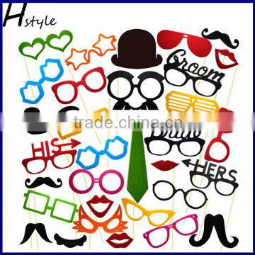 DIY Funny Speech Bubble Chalkboard Wedding Party Photographing Photo Booth Props on Sticks PFB0048