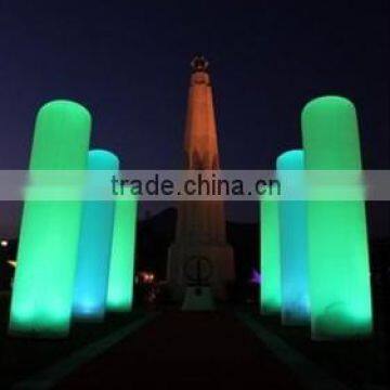 Custom Oxford Cloth Different Corlor Led Lighting Inflatable Pillar Inflatable LED Light Column For Party Bar Decoration