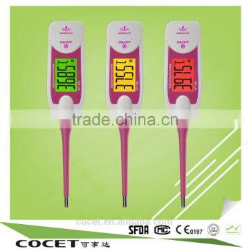 New 2 decimal design ,10s fast response ,accuracy digital home thermometer with backlight
