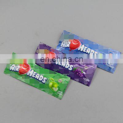 Hot Empty Sour Edibles Packaging Airheads Warheads Skittles Starburst Gummies Packaging Mylar Bags