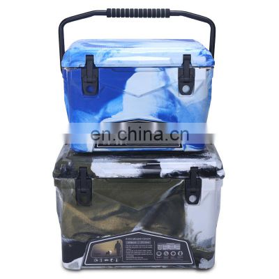 Hot Sell 20QT 35QT 45QT 60QT Different Capacity Rote Cooler box Hard thermal insulated ice chest for outdoor camping fishing