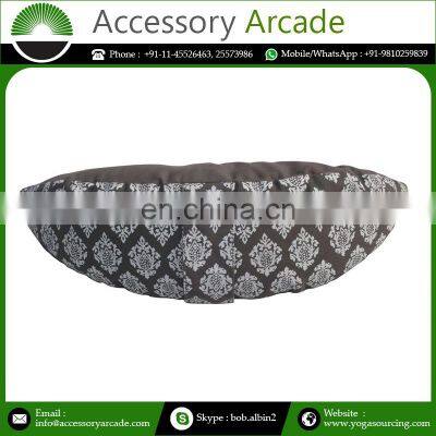 Pure 100% Cotton Yoga Crescent Cushion Half Moon Cushion Manufacturer And Supplier From India photo-3