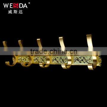 Chaoan WESDA 2016 Ombre Hollow Out Creative the Color Coat Hanger Door Hook Hang the Space That Defend Bath Aluminum D096 photo-2