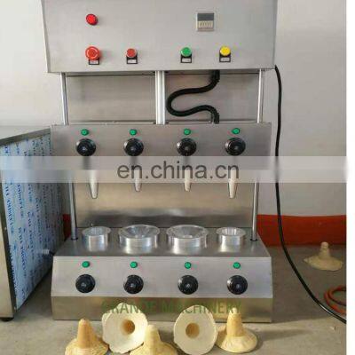 2021 Stainless Steel Used Bread Oven Tunnel Oven Kono Pizza Cone Machine Cup Cake Cone Pizza Making Forming Machine