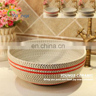 Nordic Style Ceramic Wash Basin For Bathroom Or Toilet