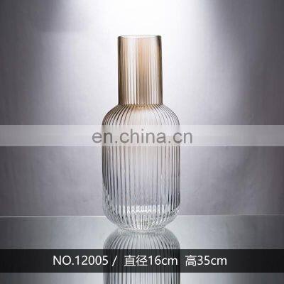 Производитель: принадлежности для дома, украшения для столовой. Круглые стеклянные вазы для стола с сублимационной печатью, прозрачные настольные вазы, поддержка photo-3