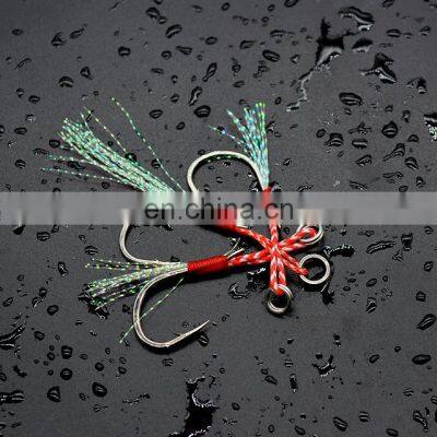 In Stock Rigged Tandem Jig Hooks for Slow Pitch Jigging Lures Assist Pike Hooks For Saltwater Fishing photo-4