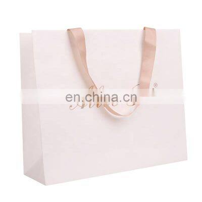 Customized Logo Printed Standard Size Shopping Paper Gift Hand Clothes Hard Shoes Bag photo-2