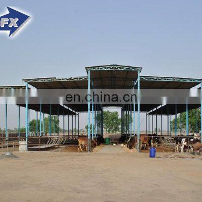 Prefab Steel Structure Space Frame Poultry Metal Cow Shed Farm Building prefabricated