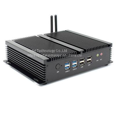 Partaker I4 Industrial Mini PC With 6 COM 2 HDMI 2 Lan Black Color Intel i3 4005u 4010u i5 4200u i7 4500u Processor photo-3