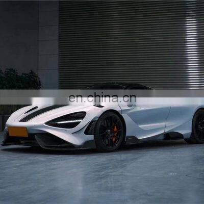 Runde 765lt Body Kit For Mclaren 720S Upgrade 765lt Half Carbon Fiber Front Rear Bumper Fender Side Skirts Spoiler Body kits