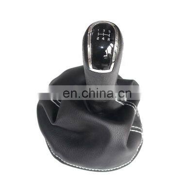 White Line Leather Car Shift Gear Knob Lever Gaitor Boot Cover For Benz W202 W208 W210 W203 S203 W245 W169 W168 photo-2