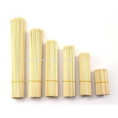 Reusable long 30cm 40cm 50cm 60cm round bamboo skewers Cheap bamboo sticks