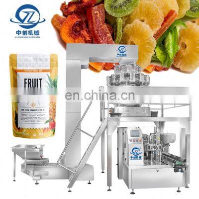 Premade Bag Packing Doypack Pouch Automatic Food Cheese Plantain Chips Powder Filling Coffee Bags Dried Fruit Packaging Machine