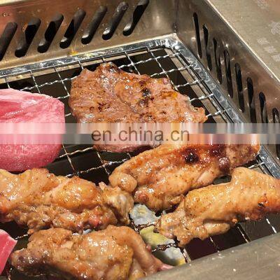 Korea kitchen bbq grills 304 stainless steel crimped wire mesh