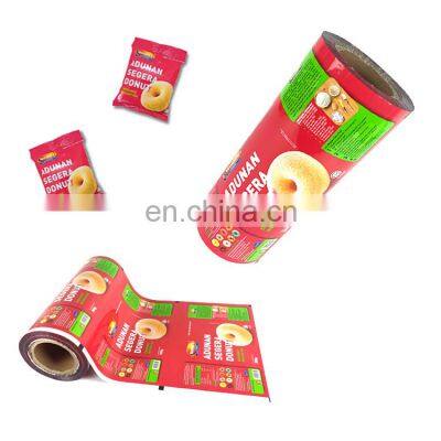 High quality custom printing snack food flexible roll film packaging