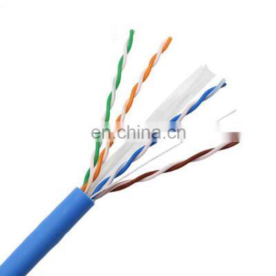 Factory Supply OEM/ODM Cat6 utp 0.56mm 23awg lan cable cca indoor use Cat 6 Cable 305m Box