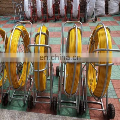 yellow color rods 10mm fiberglass cable hauling duct rodders