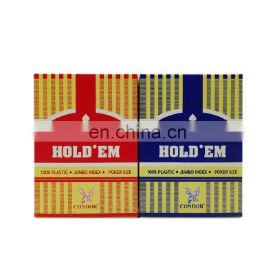 OEM Wholesale Professional Game Plastic Adult PVC Customs Playing Red Poker Cards photo-4