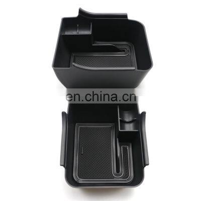 For 2018+ POLO MK6 Car Accessories Center Console Organizer Tray Armrest Storage Box ABS Non-Slip Insert Tray photo-5