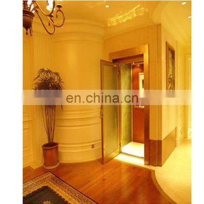 Safe comfortable small shaft home residential panoramic villa elevator