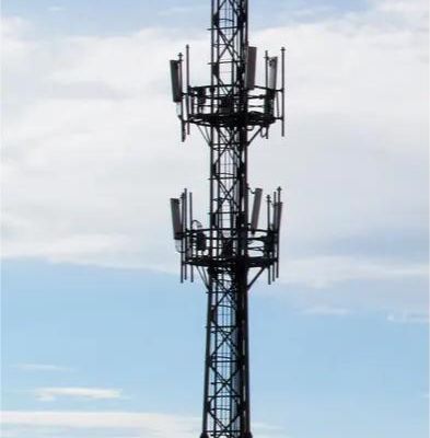 Telecommunication GSM 3-Leg Tubular Tower Hot DIP Galvanized Steel Telecom Tower