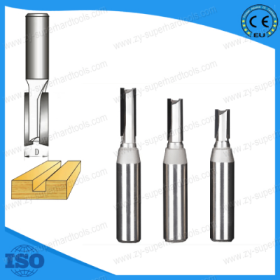 Zy Super Hard PCD Straight Bit PCD End Mill Milling Cutter for CNC Router